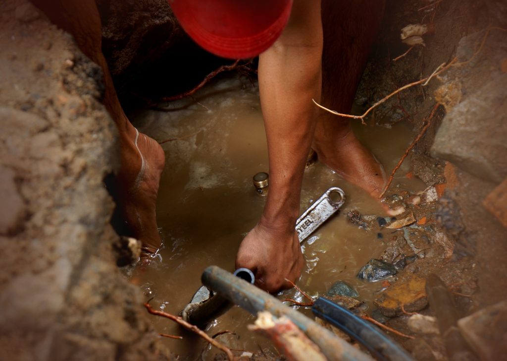 plumber working