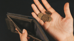 holding coins